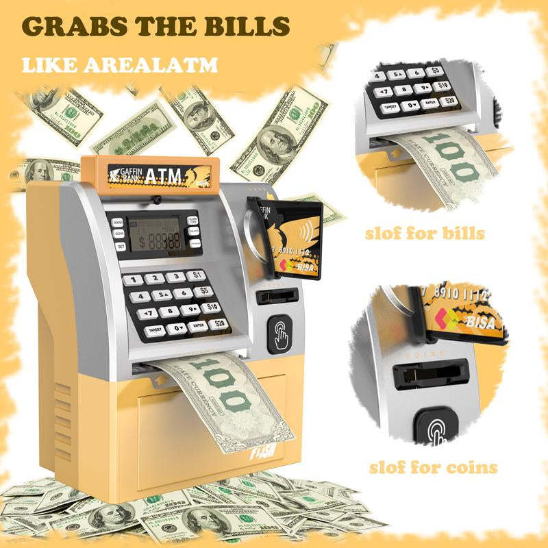 Talgic Kids Piggy Bank ATM: the Ultimate Fun & Interactive Money- Saving Toy with Realistic Keypad & Security- Perfect for Birthdays Holidays, and Daily Saving Adventures