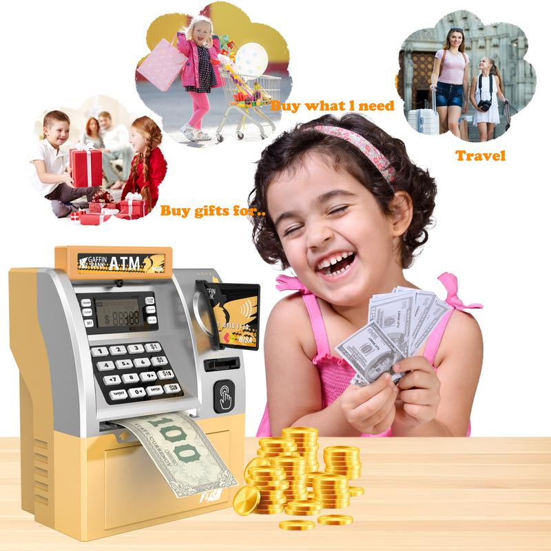 Talgic Kids Piggy Bank ATM: the Ultimate Fun & Interactive Money- Saving Toy with Realistic Keypad & Security- Perfect for Birthdays Holidays, and Daily Saving Adventures