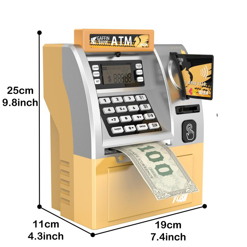 Talgic Kids Piggy Bank ATM: the Ultimate Fun & Interactive Money- Saving Toy with Realistic Keypad & Security- Perfect for Birthdays Holidays, and Daily Saving Adventures