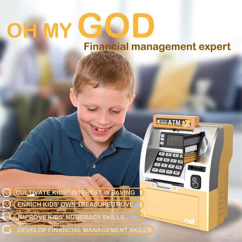 Talgic Kids Piggy Bank ATM: the Ultimate Fun & Interactive Money- Saving Toy with Realistic Keypad & Security- Perfect for Birthdays Holidays, and Daily Saving Adventures
