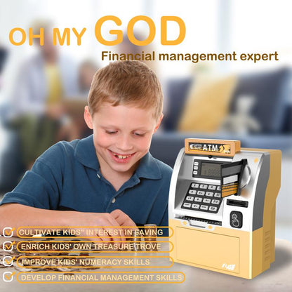 Talgic Kids Piggy Bank ATM: the Ultimate Fun & Interactive Money- Saving Toy with Realistic Keypad & Security- Perfect for Birthdays Holidays, and Daily Saving Adventures