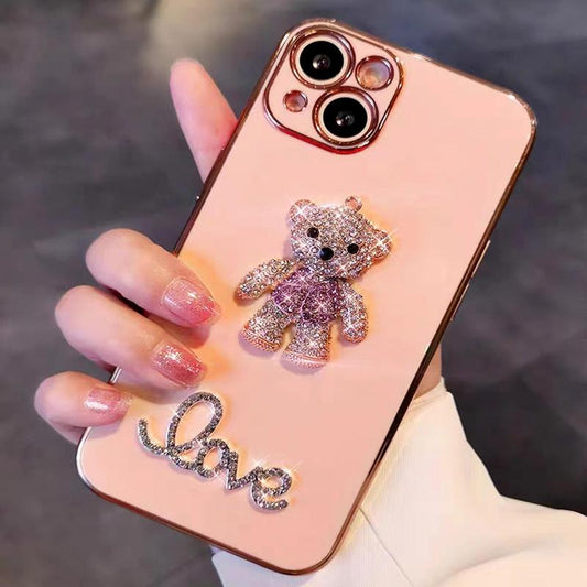 Cartoon Fashion Rhinestones Phone Case, 1 Count Phone Cases for Iphone 11 12 13 14 Pro Max